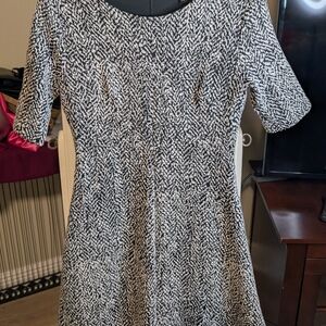Banana Republic Monochrome Textured Dress
